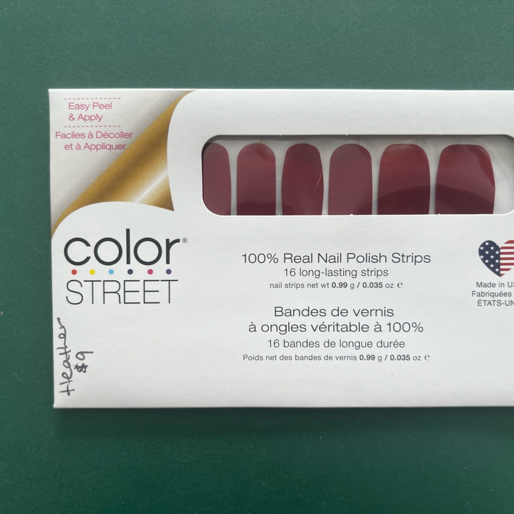 Bad blood color street nail set